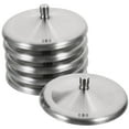 thumbnail image 1 of 6 Pcs Couvercles de Tasses en Acier Inoxydable Couvercles de Tasses Anti-Poussière Couvercles de Tasses Résistants à la Corrosion Couvercles de Tasses Rondes, 1 of 8