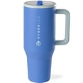 thumbnail image 1 of HydroJug Traveler - Botella de agua con asa y pajita abatible - Cabe en portavasos, vaso resistente a fugas, reutilizable, aislado, de acero inoxidable y base de goma - Regalos para mujeres y hombres, 1 of 4