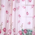 thumbnail image 3 of Tulle Rideau Tulle Rideaux Sheer Curtain-100 * 200cm Tulipes Colorées Impression Tulle Rideaux Sheer Drape Balcon Fenêtre Décoration(Rose), 3 of 8