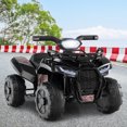 thumbnail image 3 of Infans 6V Kids ATV Quad Electric Ride On Car Toy Toddler w/LED Light&MP3 Black, 3 of 7