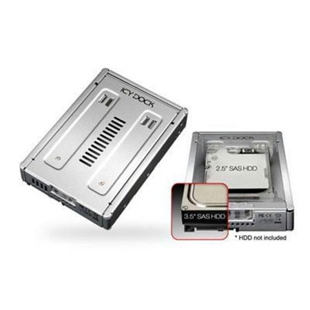 UPC: 0884826001737 | ICY DOCK Full Metal 2.5  to 3.5  SAS/HDD/SSD Converter/Mounting Kit for Internal Drive Bay – EZ Convert Pro Enterprise MB982IP-1S-1