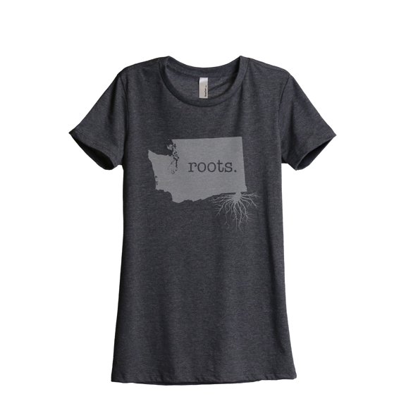 Thread Tank Designs - Home Roots State Washington Women Relaxed T-Shirt Tee