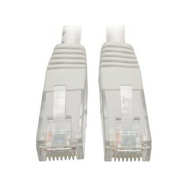 Tripp Lite 3ft Cat6 Gigabit Molded Patch Cable RJ45 M/M 550MHz 24 AWG White