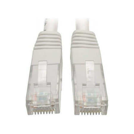 UPC: 0037332201836 | Tripp Lite 3ft Cat6 Gigabit Molded Patch Cable RJ45 M/M 550MHz 24 AWG White