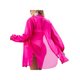 thumbnail image 4 of VISgogo Bikini de verano para mujer, vestido camisero largo suelto con cierre de botón de solapa de manga larga de Color sólido transparente VISgogo  moda, 4 of 5