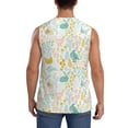 thumbnail image 4 of Goofa Funny Chicken Printed Men's Sleeveless T-Shirt - Athletic Gym Workout Tank Top for Men - Moisture-Wicking, UPF 30+ Quick-Dry Muscle Tee-Small, 4 of 8