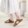 thumbnail image 6 of VerPetridure Bohemian Flat Flower Rhinestone Sandals Outer Beach Sandals, 6 of 9