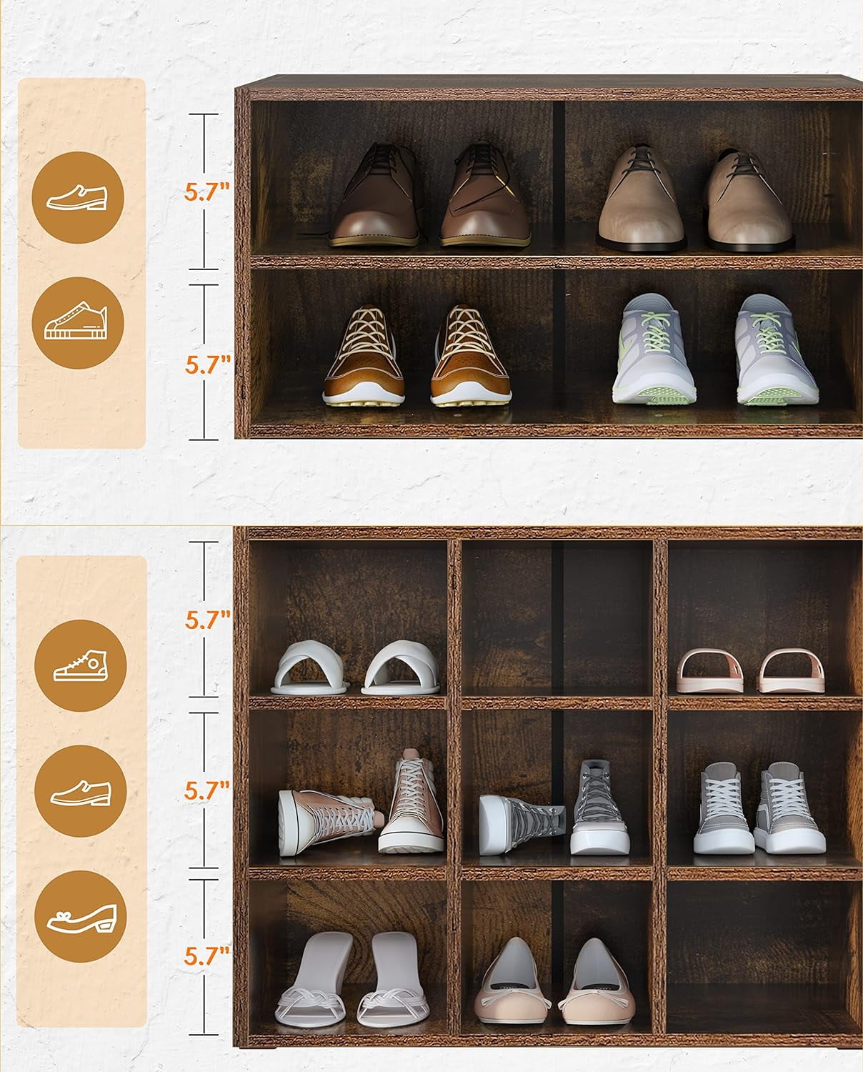 Wooden shoe cubby storage new arrivals