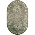 thumbnail image 3 of Unique Loom Isabella Collection Area Rug - Adjani (5' 1" x 8' Oval Green/Ivory), 3 of 9