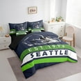 thumbnail image 3 of Erosebridal American Football Helmet Bedding Full Size,Seattle City Comforter Sets with Sheets,Sports Theme Bedding Sets Full Size,Luxury Living Room Decor Reversible,7pcs, 3 of 6