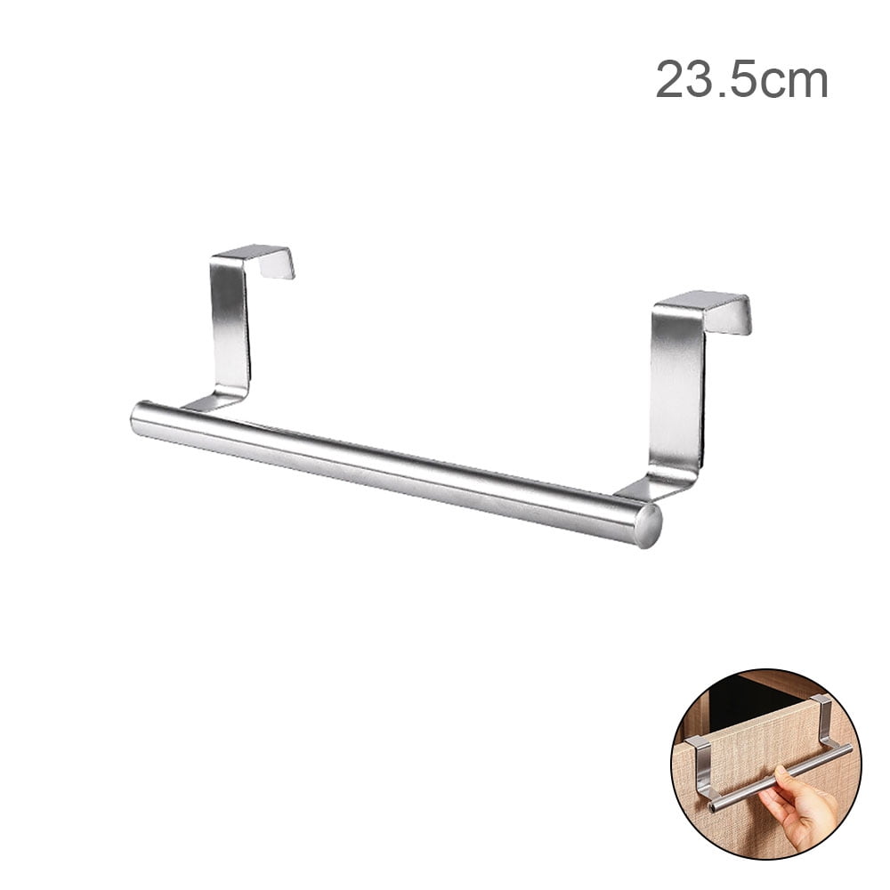 ODOMY Over Door Tea Towel Holder Rack Bathroom Rail Cupboard Hanger