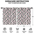thumbnail image 2 of Blackout Kids Curtains,White Cow Bow Pattern Childrens Insulated Curtains Set Of 2,Bedroom Essentials,Toddler Room Decor 52x63in(132x160cm), 2 of 5