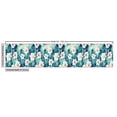 thumbnail image 3 of Ambesonne Floral Fabric by the Yard Upholstery, Flowers Summer Garden Print, 2 Yards, Vermilion Teal Off White, 3 of 5
