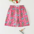 thumbnail image 7 of GXWEA Kids Swimsuits Boys' Swim Trunks Boys Swim Trunks Soft Boxers Lined Swimsuit Bathing Shorts Upf 50+ Functional Drawstring Pink 7-8 Years, 7 of 7