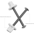 thumbnail image 5 of Juego de montaje para asiento de inodoro, bisagra de acero inoxidable, 3 pares de tornillos, piezas de repuesto para tapa de inodoro, 5 of 5