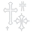 thumbnail image 2 of Crosses Magnetic Rhinestone Templates, 2 of 3