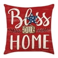 thumbnail image 2 of 4th of July PALIFEUR Pillow Covers, Indeoendence Day Throw Pillow Covers, 18 x 18 Inch Patriots Pillow Case for Sofa Bedroom Coffice, Print Decorative Pillow Cover, 2 of 6