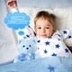 thumbnail image 5 of Peluche con forma de oso Chalyna, 25 cm, azul, para regalo de baby shower, 5 of 7