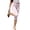 Light pink #038, variant on Women Y3k Side Split Capri Pants Polka Dots Low Rise Fitted Cropped Leggings Casual Stretchy Dressy Capris Going Out, L