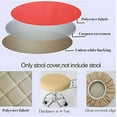 thumbnail image 2 of Housse de Siège de Tabouret Rond en Faux Cuir 14 Pouces Imperméable (Violet 35), 2 of 4