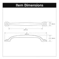thumbnail image 5 of Hickory Hardware P2999-RI 18 In. Refined Rustic Rustic Iron Appliance Pull, 5 of 5