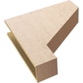 thumbnail image 6 of 7"W x 28"D x 28"H Thin Clemmons Rough Cedar Woodgrain TimberThane Corbel, Primed Tan, 6 of 6