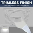 thumbnail image 3 of LUXRITE 4" LED Trimless Spotlight with Wall Washer Trim 25W, 2000LM, 5CCT, 38, Dimmable, IC Rated, ETL, White 4 Pack, 3 of 7