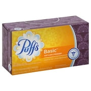 Puffs Basic Facial Tissues, Rectangle, 96 Ct