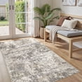 thumbnail image 4 of MICGEEK 3x5 Washable Area Rugs for Living Room, Modern Abstract Printed Rug, Vacuum-Friendly, Non Slip Indoor Rug for Bedroom Dining Room Home Decor Carpet, Gray/Brown, 4 of 7