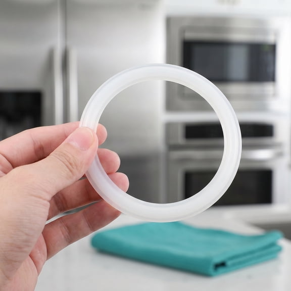 ETEREAUTY 3-Pack White Silicone Sealing Replacement for Ice Cream Maker Bowl Lid Accessories and Flexible