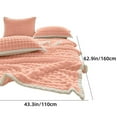 thumbnail image 4 of Holiday Savings Clearance! PRETXORVE Soft Bubble Fleece Blanket Warm and Soft Single Layer Double-sided All-season Solid Color Plush Blanket, 4 of 7