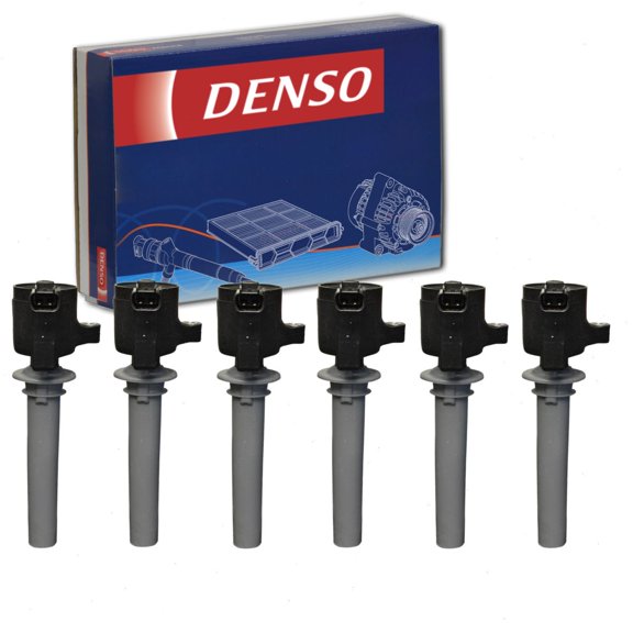 6 pc DENSO Direct Ignition Coils compatible with Ford Escape 3.0L V6 2001-2008