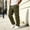 Army Green, variant on Mens Cargo Sweatpants Loose Straight Leg Drawstring Elastic Waist Multiple Pockets Gym Sweats Lounge Pants