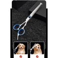 thumbnail image 4 of Juego de tijeras de aseo para perros WQV de acero inoxidable, 5 piezas con peine, 4 of 7
