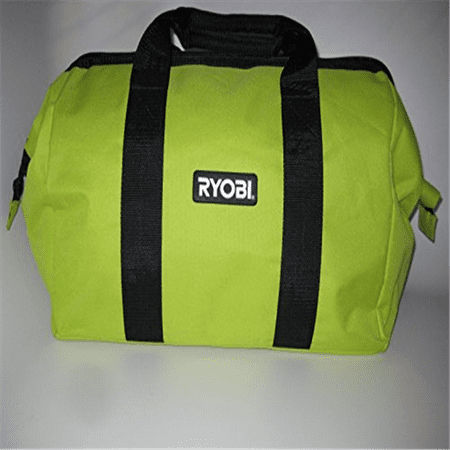 Ryobi One Contractors Canvas Green Wide-Mouth Tool Bag
