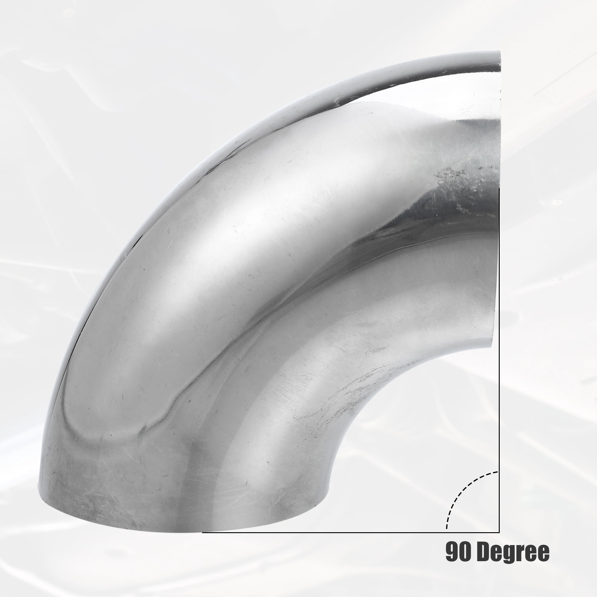 Unique Bargains 4pcs 90 Degree Mandrel Bend Elbow Stainless Steel Bend Tube OD 2.5 Inch
