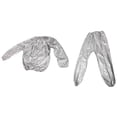thumbnail image 2 of Heavy Duty Fitness Weight Loss Sweat Sauna Suit Exercise Gym Anti-Rip Silver 4XL, 2 of 6