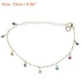 thumbnail image 4 of Pulsera para mujer Pulseras de eslabones de cadena ajustables delicadas Pulseras ajustables Mini estilo mal de ojo, 4 of 7
