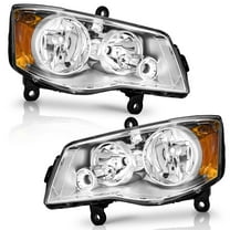 WEELMOTO for 2011-2020 Dodge Grand Caravan Headlights Assembly Compatible with 2008-2016 Chrysler Town Country Headlamp Replacement Headlight