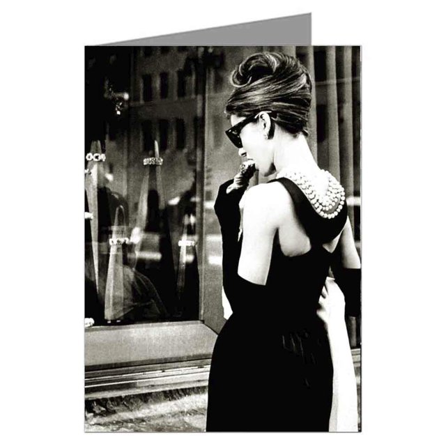 Twelve Notecards Of Audrey Hepburn Tiffany's Window, From The Movie Breakfast At Tiffany's, Boxed Set