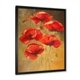 thumbnail image 2 of Designart 'Ancient Blooming Poppies II' Traditional Framed Art Print, 2 of 4