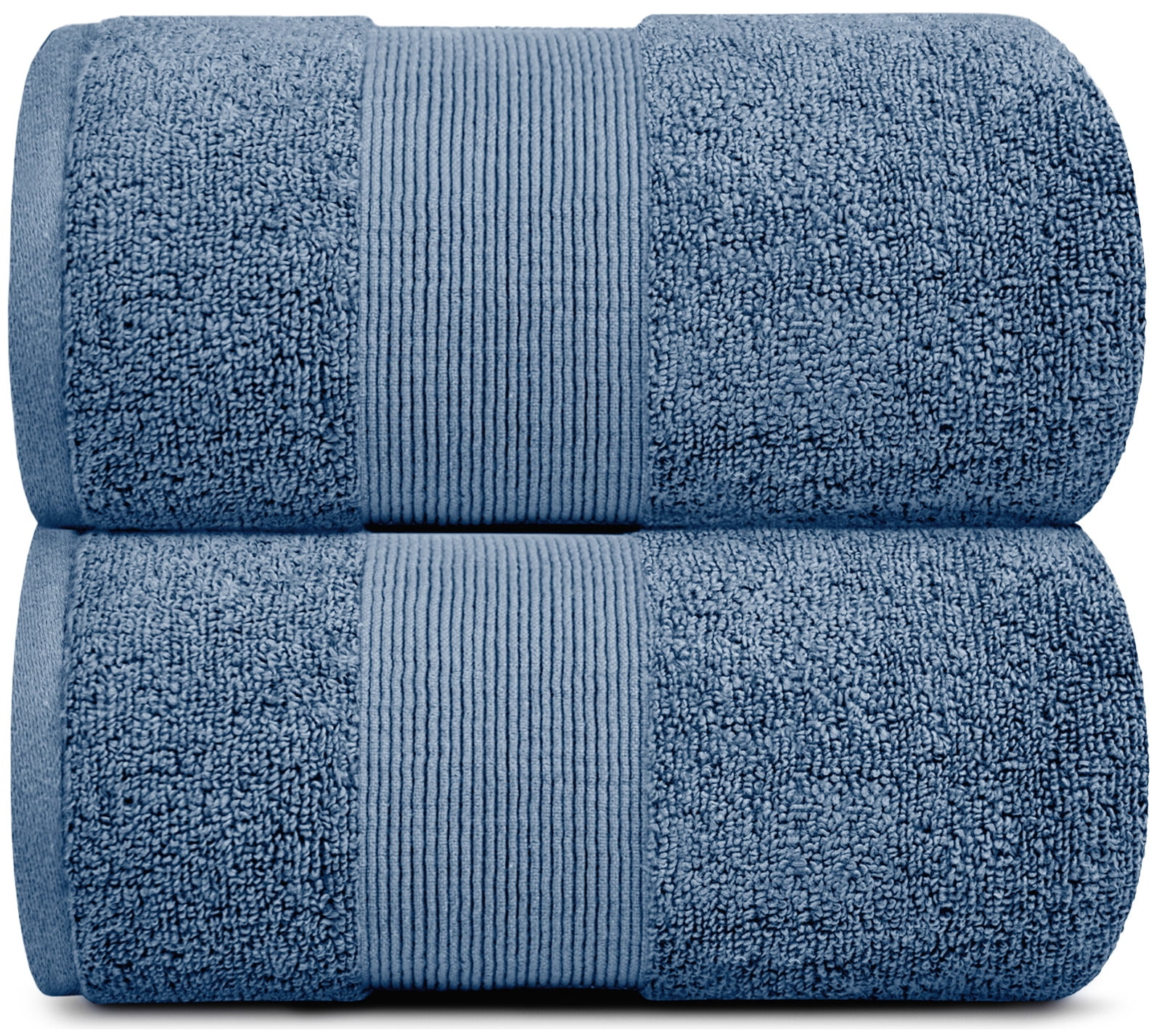 Resort Collection Soft Bath Sheet Towels | 35x70 Oversize Large Luxury Hotel Plush & Absorbent Cotton Bath Sheet [2 Pack, Blue]