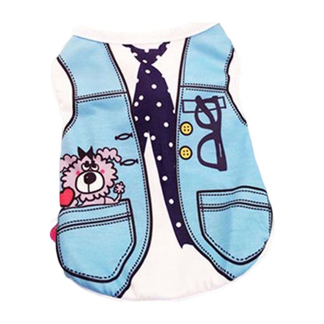 Methold Ropa para mascotas Suministros para mascotas Accesorio de ropa de estilo simple Decoración de abrigo adorable Chaleco para perros Aseo de mascotas Azul oscuro/M
