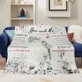 thumbnail image 4 of Wedding Gifts Blanket, Engagement Anniversary Engaged Gifts for Bride and Groom, Newlyweds Bridal Shower Gifts for Husband Wife Valentines Day 60 X 50 Inch, 4 of 6