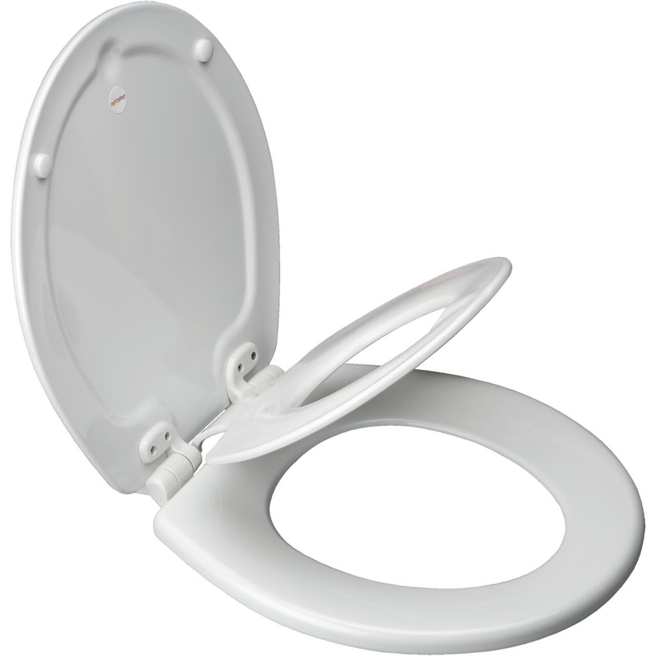 iTouchless Touch-Free Sensor Controlled Automatic Toilet Seat Round Model Off-White