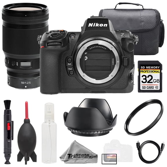 Nikon Z8   Z 50mm f/1.2 S Lens  32GB   Bag  UV Filter- Basic Kit (International Version)