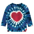 thumbnail image 4 of KyCheLot Valentine Shirts for Girls 3/4 Sleeve Cute Print Crewneck Casual Tee Tops School Party 3-12 Years, 4 of 5