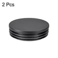 thumbnail image 3 of 2 pcs 90mm Dia Plastic Tubing Plug Round Post End Caps for Handrail Stair Newel Guardrail Tube Black, 3 of 3