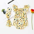 Baby Girl Halloween Costumes 1824 Months Baby Summer Flying Sleeve Crawling Suit Flower Print