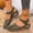 Green, variant on flat sandals for women flat sandals for women Closed Toe Fisherman Flat Hook & Loop Medium Arch Flat Slip-Resistant flat sandals for women Arch Support Flat Heel
